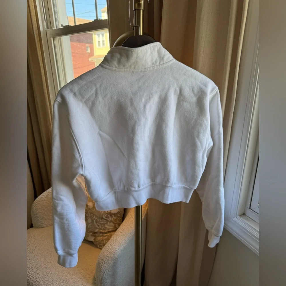 TnA White Half-Zip Sweatshirt | Small - Picture 6 of 6
